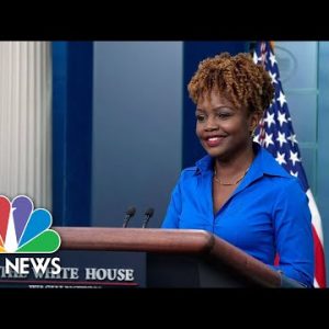 LIVE: White House holds press briefing earlier than Title 42’s halt | NBC News