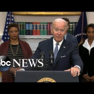 Biden touts plunging deficit, blasts Republicans’ financial concept l ABC News