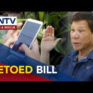 Sim card registration invoice, hindi pinirmahan ni Pangulong Rodrigo Duterte