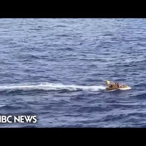 Girl rescued after falling off cruise ship