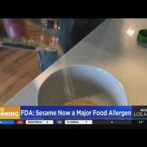FDA adds sesame as a food allergen