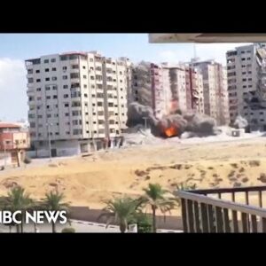 Video captures explosion as Israeli missile hits Gaza City
