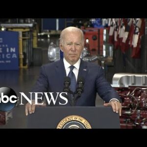 Biden speaks on economy at Volvo plant l ABC News