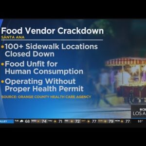 Santa Ana cracks down on food vendors; shuts down bigger than 100 sidewalk areas