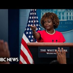 LIVE: White Home holds press briefing | NBC Recordsdata