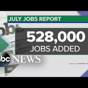 ABC Data Stay: July jobs document reveals 528,000 jobs were added to the U.S. economy