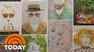 How a lady’s flower artwork blossomed after painful health setback