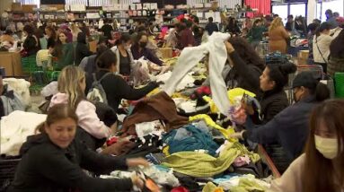 Good deal Hunters Salvage Discounted Clothier Dresses at Bin Sale